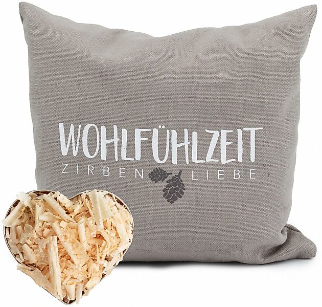 herbalind Zirbenkissen "Zirbenkissen, Entspannung und Wohlfühlen" Gefüllt m günstig online kaufen