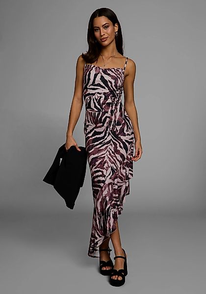Laura Scott Sommerkleid, mit Spagetti-Trägern und diagonalem Saumabschluss günstig online kaufen