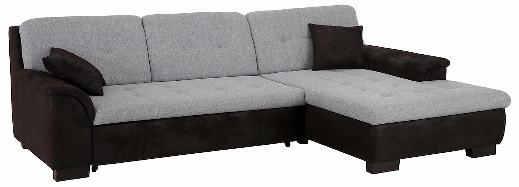 Home affaire Ecksofa "Bergen zeitlos & elegant, Breite 267cm, L-Form" wahlw günstig online kaufen