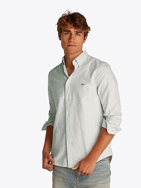 Tommy Jeans Langarmhemd "TJM SLIM STRIPE OXFORD SHIRT EXT", Mit Button-Down günstig online kaufen