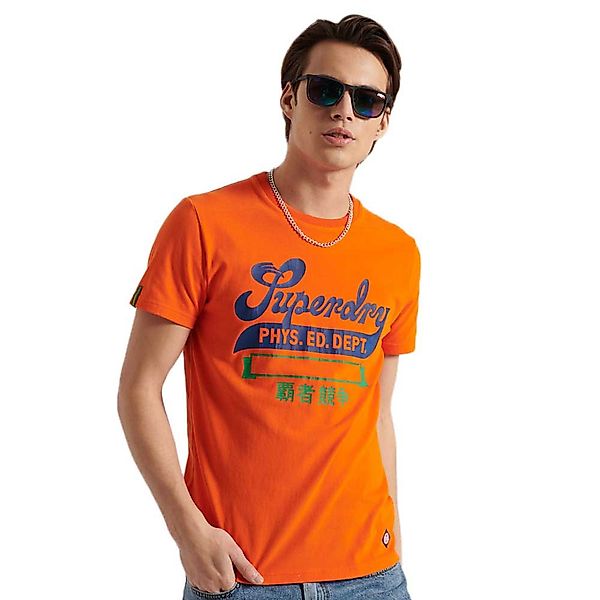 Superdry Collegiate Graphic 220 Kurzarm T-shirt M Denver Orange günstig online kaufen