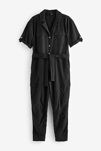 Next Jumpsuit Cargo-Jumpsuit aus Leinengemisch, Petite günstig online kaufen