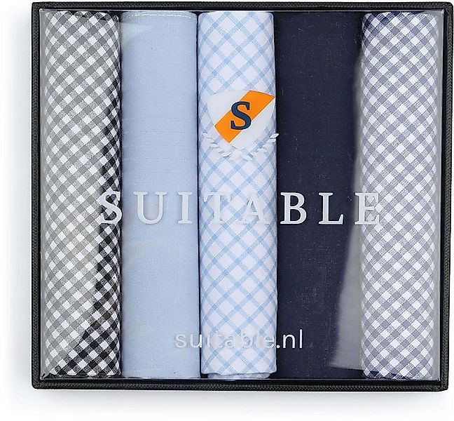 Suitable Taschentücher 5er-Pack Vichy Blau - günstig online kaufen