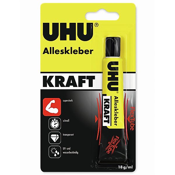 Uhu Alleskleber Kraft Transparent Flex Tube 18 g günstig online kaufen
