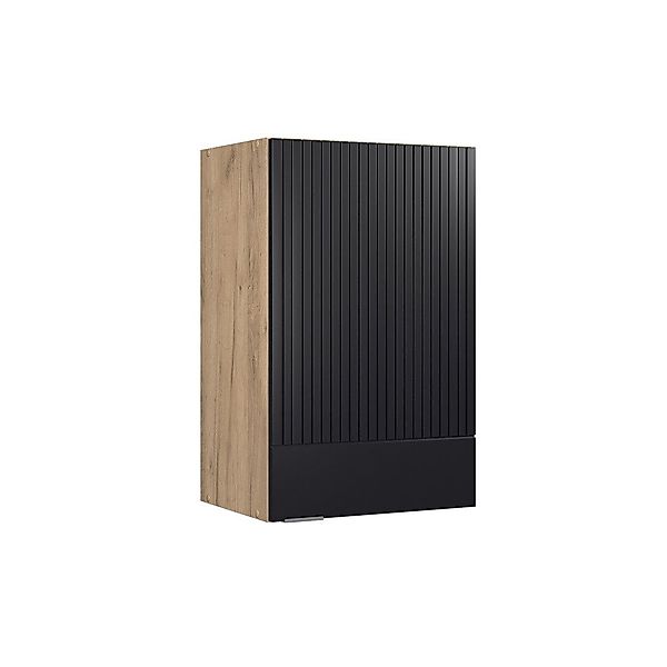 Vicco Hängeschrank Fame-Line, Schwarz gestreift/Goldkraft Eiche, günstig online kaufen