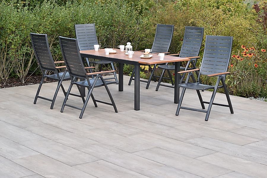 MERXX Garten-Essgruppe ""Tinos"" Set, Pulverbeschichtetes Aluminiumgestell, günstig online kaufen