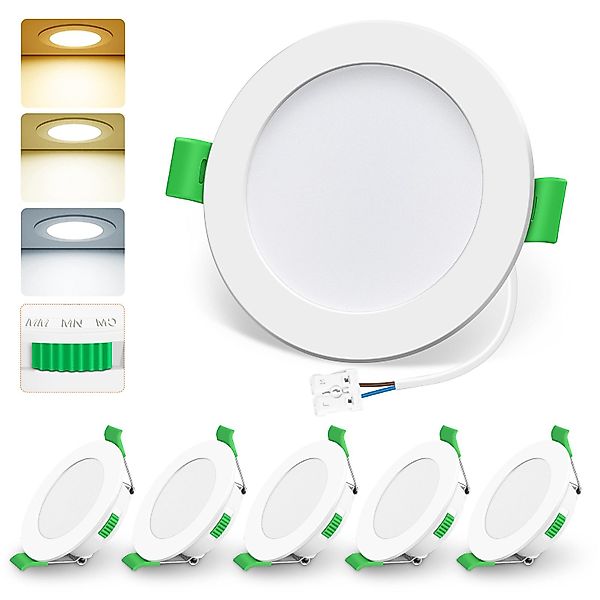 ALUSSO LED Einbaustrahler 6er-Set, Decken Leuchte, günstig online kaufen