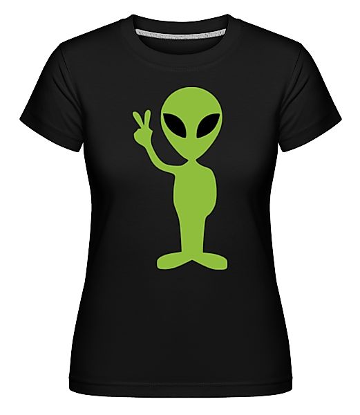 Alien Peace Zeichen · Shirtinator Frauen T-Shirt günstig online kaufen