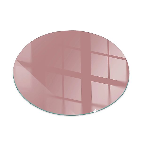 Tulup Glasplatte für Kamin Rosa Glasplatte für Öfen Runden 70x70 cm Rosa Gl günstig online kaufen