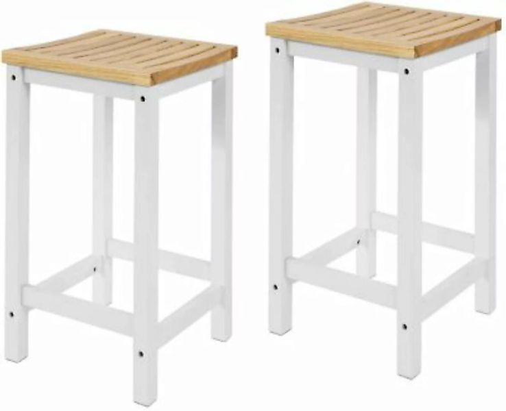 SoBuy® 2er Set Stuhl Holzstuhl Essstuhl Küchenstuhl Hocker zum Küchenwagen günstig online kaufen