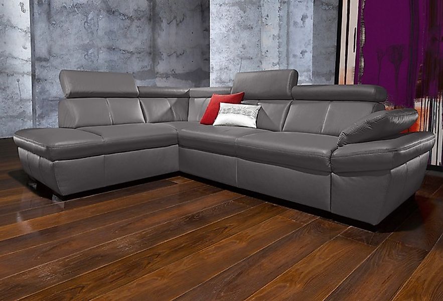 exxpo - sofa fashion Ecksofa »Salerno, Funktionssofa, hoher Sitzkomfort, Br günstig online kaufen