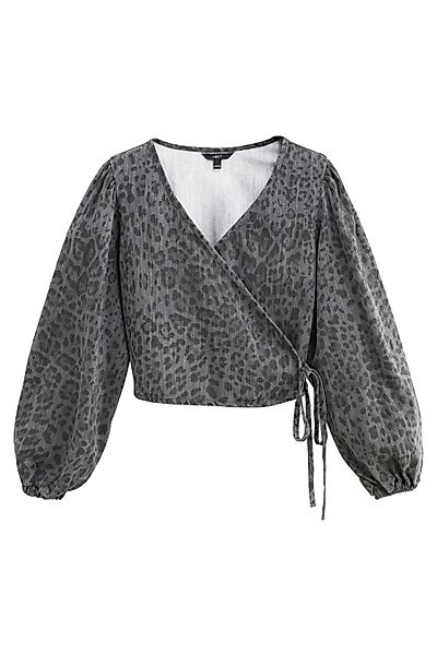 Next Jeanshemd Wickelbluse aus Jeansstoff (1-tlg) günstig online kaufen