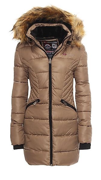 Geographical Norway Winterjacke Damen Outdoor Jacke Steppjacke in Unifarbe, günstig online kaufen