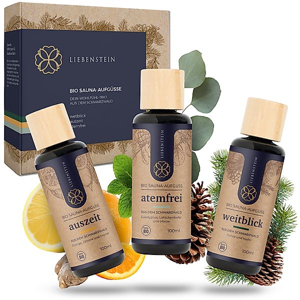 Liebenstein Sauna-Aufgussset Wohlfühl-Trio Duftöle mit 100% günstig online kaufen