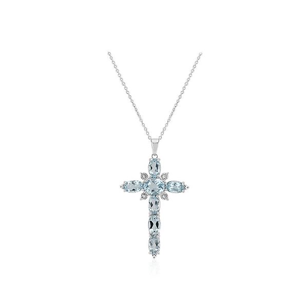 Cavill Silberkette Himmelblauer Topas Sterling Silber günstig online kaufen