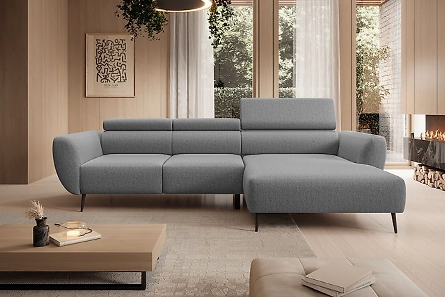 WERK2 Ecksofa »Alisson, mit elektrischer Sitztiefenverstellung, L-Form, Bre günstig online kaufen