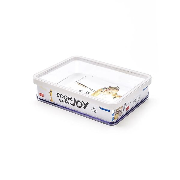 Rotho Dose Loft Premium Breit 1, Weiß-Transparent günstig online kaufen