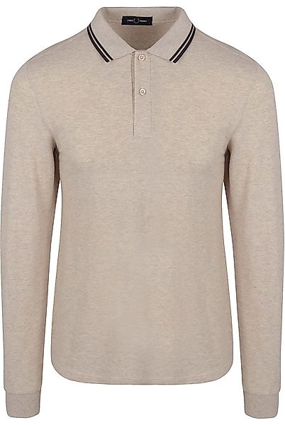 Fred Perry Langarm-Poloshirt Beige Melange W50 - Größe XL günstig online kaufen