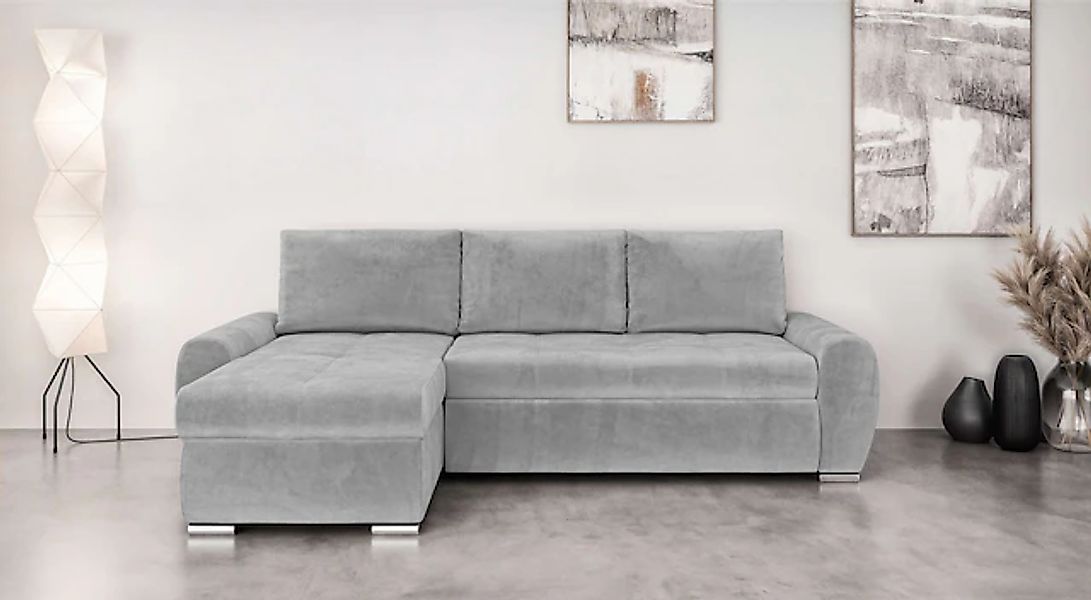 Home affaire Ecksofa »HAVERHILL Schlafsofa mit Bettkasten, Maße B/H/T: 237/ günstig online kaufen