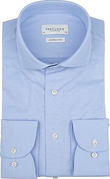Profuomo Japanese Knitted Hemd Hellblau - Größe 41 günstig online kaufen