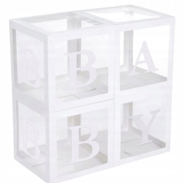 PartyPal Papierdekoration Baby-Boxen 4x (30x30 cm) günstig online kaufen