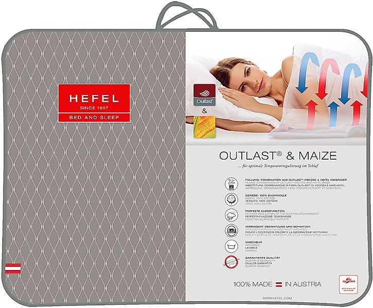 Hefel Kunstfaserbettdecke "Outlast & Maize" normal 1 Stk. tlg. Optimale Tem günstig online kaufen