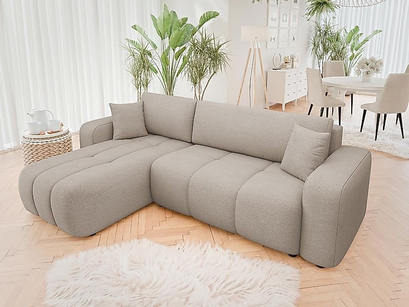 MIRJAN24 Ecksofa Fetrinu, mit Bettkasten und Schlaffunktion, L-Form, Seite günstig online kaufen