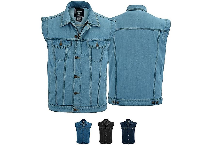 BULLDT Motorradweste BLD698 Jeansweste Biker Kutte Denimweste Bikerweste Mo günstig online kaufen