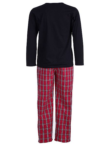 Henry Terre Schlafanzug Pyjama Set Langarm - Karo günstig online kaufen