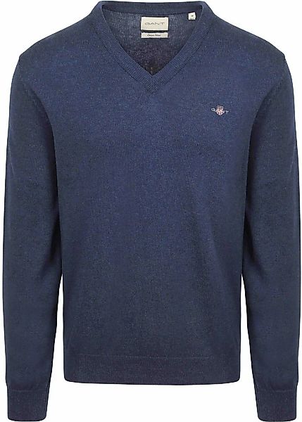 Gant Pullover V-Neck Jeans Melange - Größe L günstig online kaufen