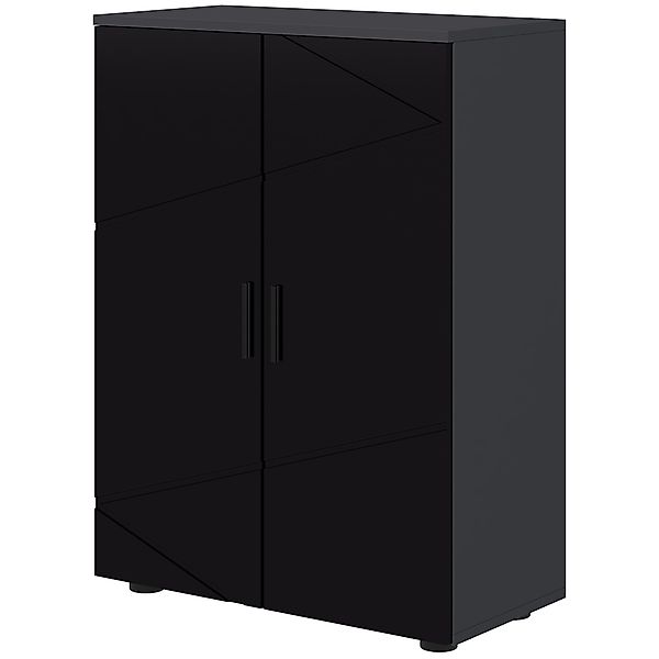 kleankin Badezimmerschrank aus Holz mit 2 Türen, Badezimmerschrank mit Soft günstig online kaufen