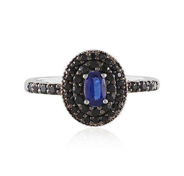 Cavill Silberring Cavill Ring Sterlingsilber 0,63 ct Kyanit mit schwarzen S günstig online kaufen