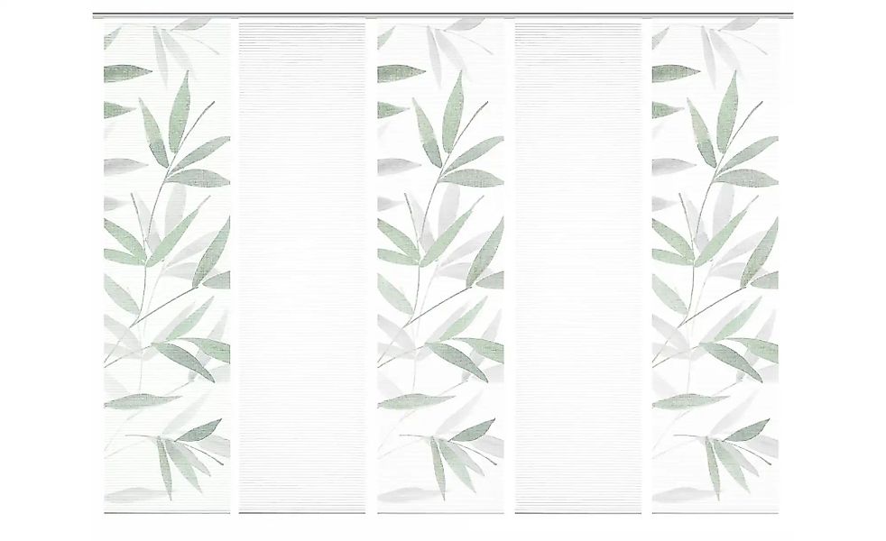 HOME in green Schiebevorhang   ¦ grün ¦ Synthetik ¦ Maße (cm): B: 60 H: 245 günstig online kaufen