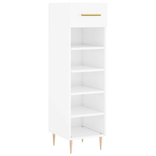 vidaXL Schuhschrank Schuhschrank Hochglanz-Weiß 30x35x105 cm günstig online kaufen