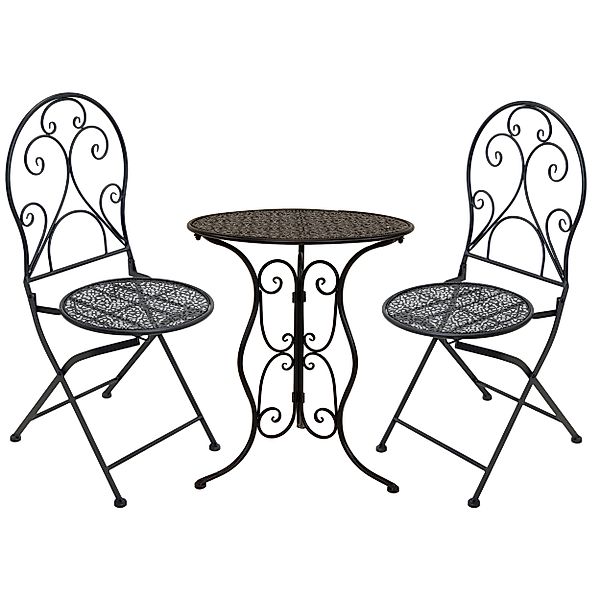 Annastore Sitzgruppe Balkonmöbel Set aus Eisen günstig online kaufen