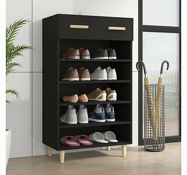 vidaXL Schuhschrank Schuhschrank Schwarz 60x35x105 cm Spanplatte günstig online kaufen