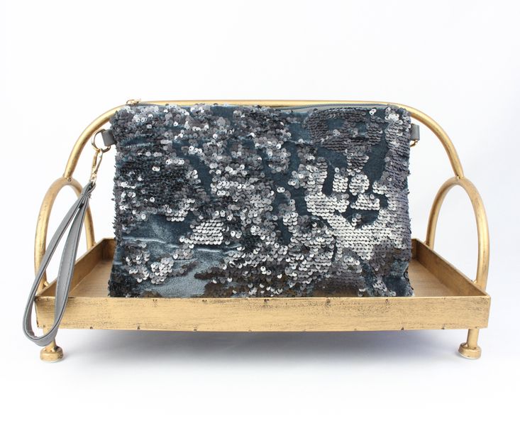 ZEBRO Clutch Pailletten-Clutch günstig online kaufen