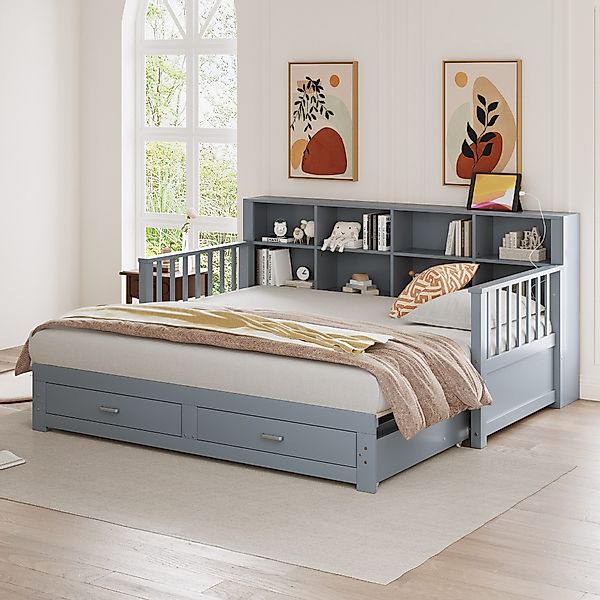 MODFU Schlafsofa Multifunktionales Zwei-in-Eins-Tagesbett, Daybett 90/180x1 günstig online kaufen