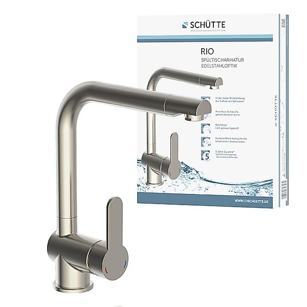Schütte Spültischarmatur Rio Edelstahloptik günstig online kaufen