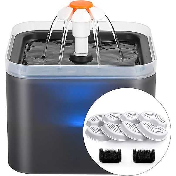 zggzerg Trinkbrunnen Hund LED Trinkautomat, Katzen günstig online kaufen