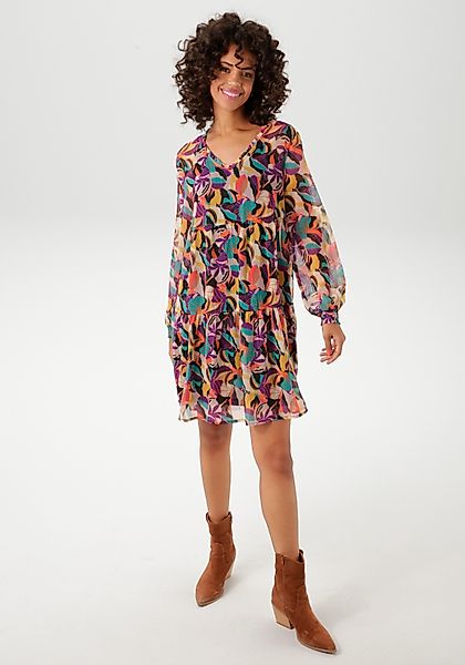 Aniston CASUAL Blusenkleid (mit Jersey-Unterkleid) mit günstig online kaufen