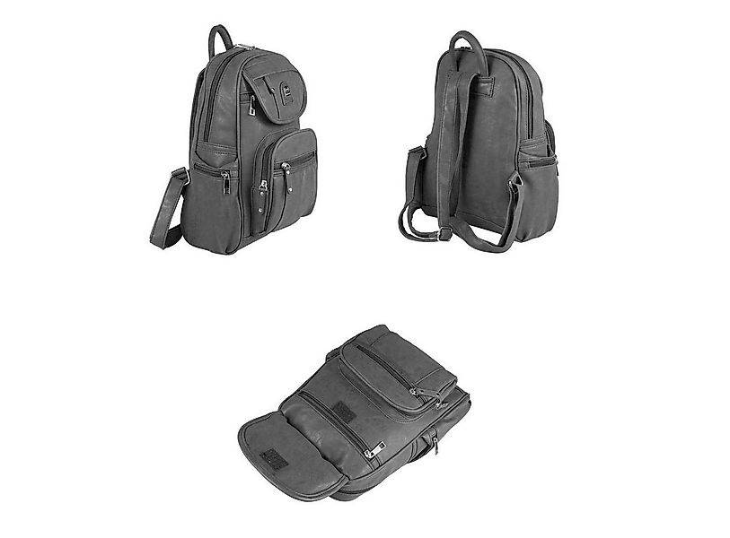 ITALYSHOP24 Rucksack Damen CityRucksack Tagesrucksack Schultertasche Freize günstig online kaufen
