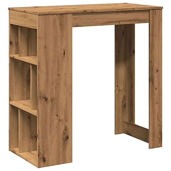 vidaXL Bartisch mit Regal Artisan-Eiche 102x50x103,5 cm Holzwerkstoff 85436 günstig online kaufen