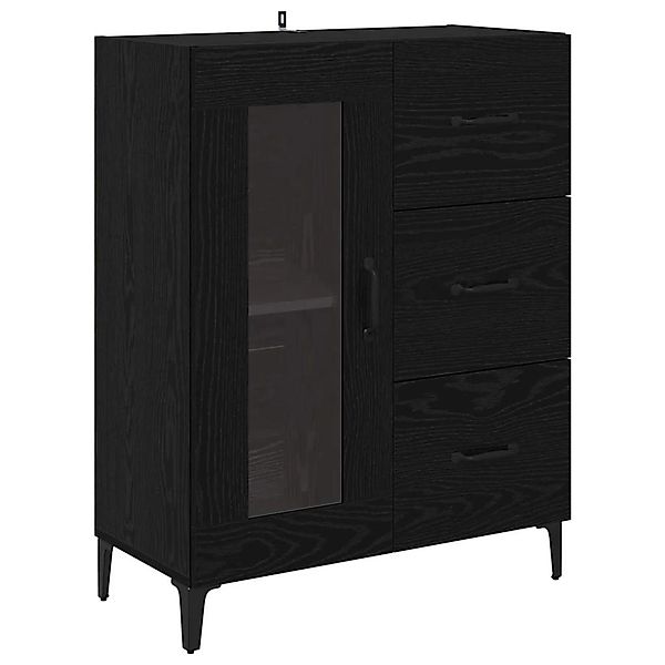 vidaXL Sideboard mit Schubladen Schwarz Eichen-Optik 69,5 x 34 x 90 cm 8808 günstig online kaufen