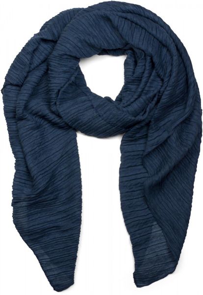 styleBREAKER Modeschal Gekreppter Unifarbener Schal, (1-St) günstig online kaufen