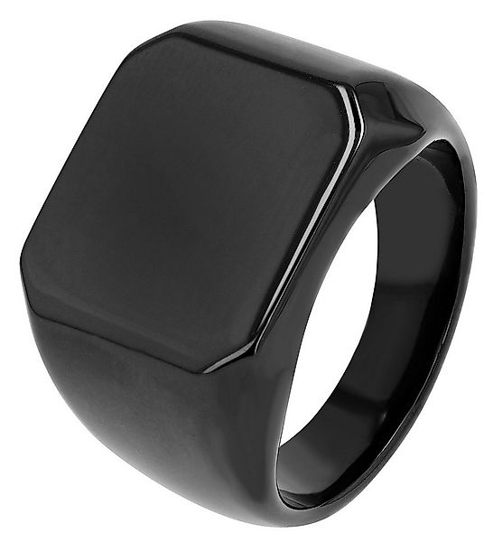 AKZENT Fingerring Nero Edelstahl schwarz Herren, Herren Ring günstig online kaufen