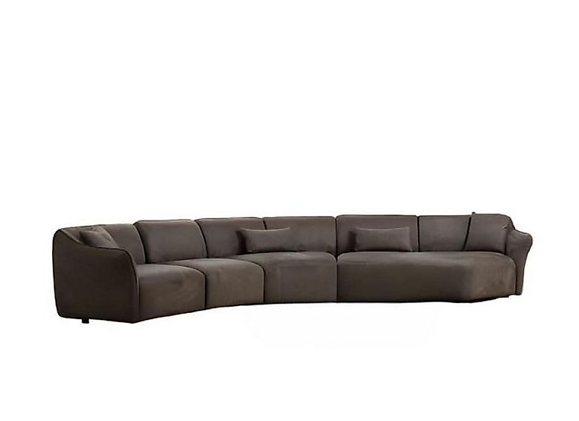 JVmoebel Sofa Grauer 6-Sitzer Wohnzimmer Couch Luxuriöse Sofas Designer Tex günstig online kaufen