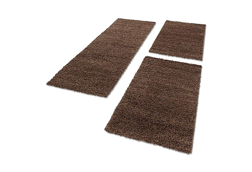 Carpettex Hochflor-Bettumrandung Unicolor - Einfarbig, Höhe 30 mm, (Bett-Se günstig online kaufen