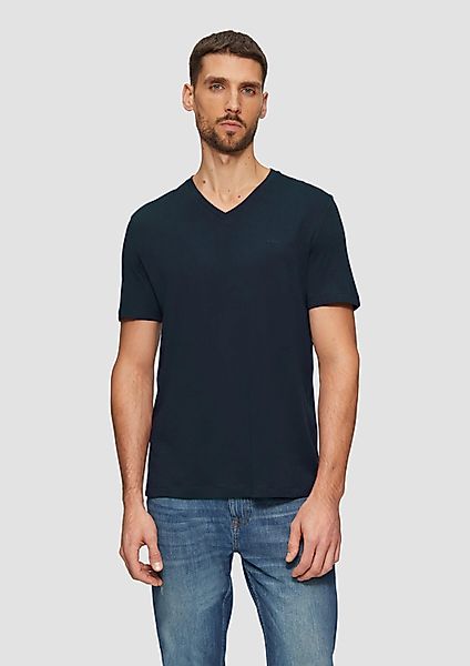 s.Oliver Kurzarmshirt T-Shirt T-Shirt mit V-Ausschnitt günstig online kaufen