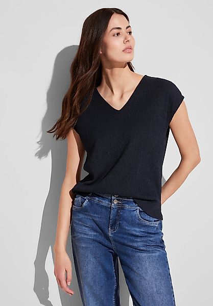 STREET ONE Shirttop mit feiner Struktur günstig online kaufen